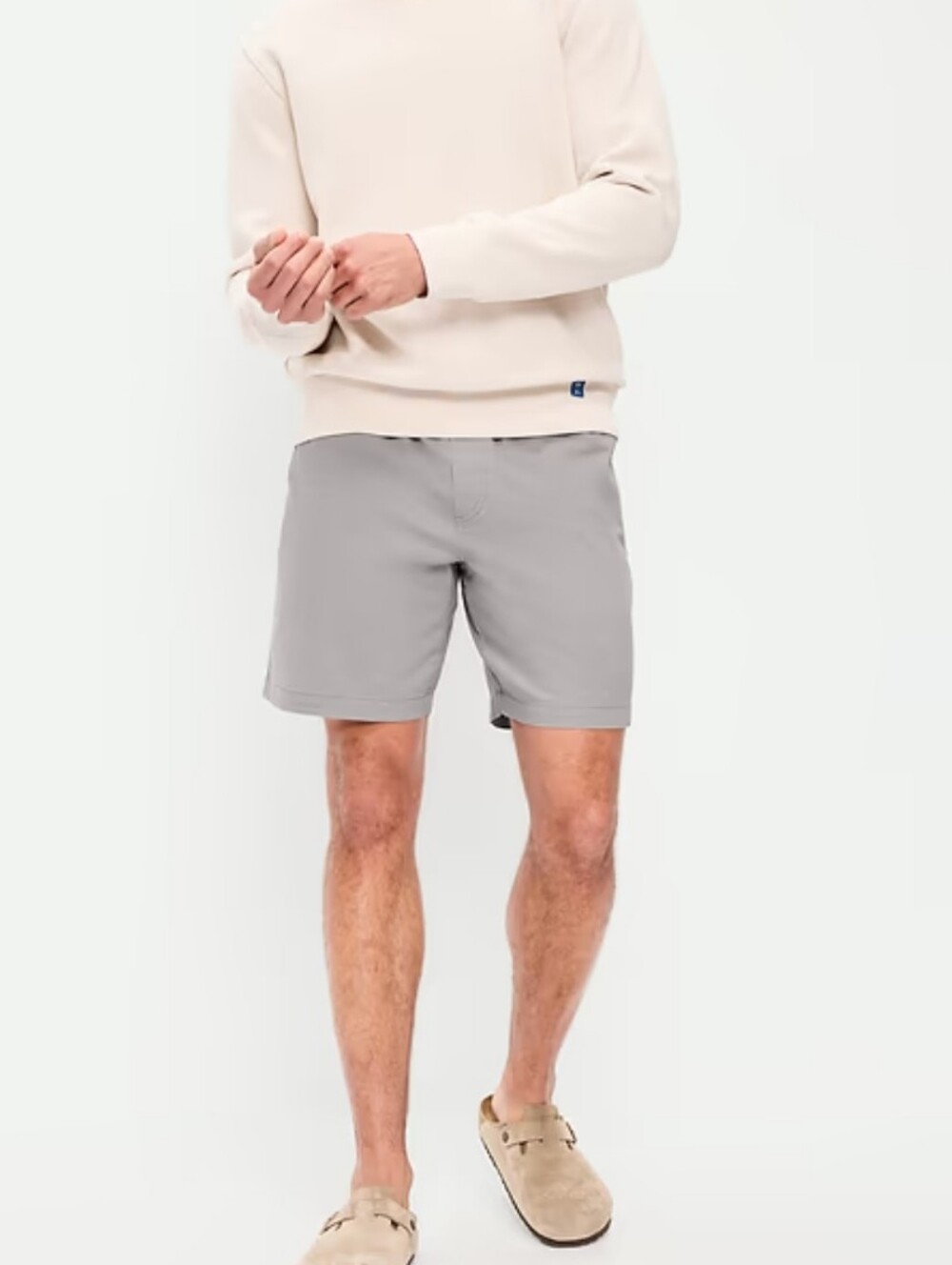 Old Navy Men's Flat Front Gray Shorts